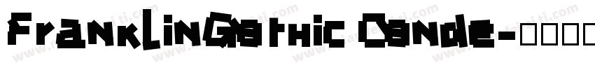 FranklinGothic Conde字体转换